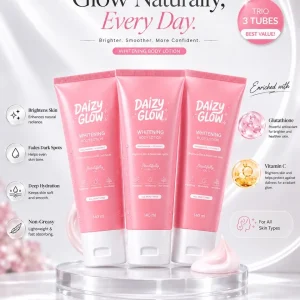 3x Tiub Daizy Glow Whitening Lotion